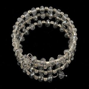 VINTAGE Crystal Beaded Slinky Bracelet